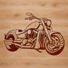 A high-quality vector illustration of a motorbike, suitable for cutting machines and design projects.