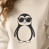 Cute Penguin Wearing Shades A cartoon penguin wearing sunglasses in a vector format.