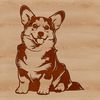 Corgi Dog Breed Illustration A sitting corgi dog breed illustration in vector format.