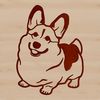 Beautiful Corgi SVG Image Download A standing corgi illustration in vector format.
