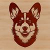 Friendly Corgi Illustration A vector illustration of a friendly Corgi dog with its head tilted slightly to one side.