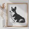 Sitting Corgi Artwork