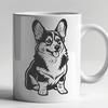 Free Corgi - Sublimation DXF