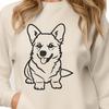 Creative Sitting Corgi - DXF