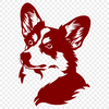 Creative Corgi Digital Drawing