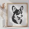 Beautiful Corgi - Laser Engraver DXF