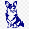 Sitting Corgi PDF - Artwork For Commercial Use