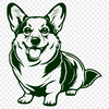 Free Sitting Corgi SVG