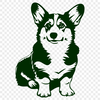 Sitting Corgi Printable Artwork