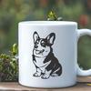 Corgi Vector Drawing In SVG, PNG, PDF And DXF Formats