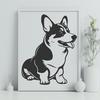 Corgi Illustration In SVG, PNG, PDF And DXF File Formats