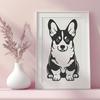 Stunning Corgi In DXF - Free Digital Download