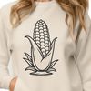 Free Corn Kernel SVG A stylized illustration of a corn kernel, suitable for vector design projects.