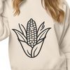 A beautiful corn illustration for designs A high-quality illustration of a corn on the cob, suitable for various design projects.