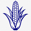 Illustrated corn icon in vector format.
