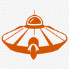 Beautiful SVG Space Ship Icon A futuristic spacecraft in vector design format.