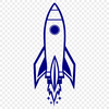 Beautiful Rocket Ship Icon A futuristic spaceship with sleek lines and metallic details, designed as vector art for use in digital design projects.