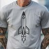Beautiful Spaceship Clip Art Design A sleek, futuristic spacecraft designed as vector art for various creative projects.