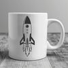 Customizable Spaceship Illustration SVG A sleek, futuristic spaceship illustration designed as an SVG file for easy editing and customization.
