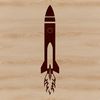 High-Tech Vector Space Ship A sleek, futuristic spaceship designed as vector art, suitable for various applications.