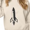 Rocket Ship Vector Art Illustration A futuristic spaceship design vector illustration featuring a sleek rocket ship.