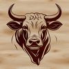 Free Cow Clip Art for Design and Print A vector graphic representation of a cow, suitable for design or print use.