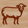 Simple SVG Farm Animal Graphic A simple line drawing of a farm animal, suitable for vector art and digital cutting machine projects.