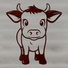 Free Cattle Vector Art Image An illustration of a cow in vector format, suitable for various design applications.