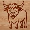 Free Cows Clip Art Download Simple line drawing of a cow in vector format, suitable for digital design and printing.