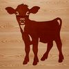 Adorable Cow Illustration A simple illustration of a cow, suitable for digital design and crafting projects.