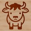Farm Favorite SVG A simple line drawing of a cow, suitable for digital design and crafting projects.
