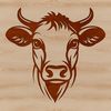 SVG Cow Design An SVG vector art design featuring a cow, ideal for personal or commercial projects that require farm animal graphics.