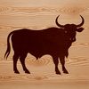 A high-quality vector illustration of a cow, suitable for digital design and crafting projects.