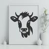 Cow Design In SVG, PNG, PDF And DXF File Formats