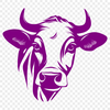 Artistic Cow Stencil In PNG For Free Download