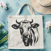 Stunning Cow Stencil - Free SVG Download