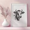 Unique Cow - Sublimation PNG