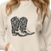 Western Footwear Vector Icon A classic pair of cowboy boots designed in vector format for easy editing and customization.