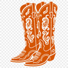 Vintage Western Footwear A pair of traditional cowboy boots with intricate details and stitching.