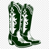 Beautiful Vector Cowboy Boots Illustration A pair of traditional cowboy boots with intricate stitching, designed as vector art.