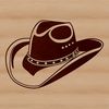 Classic Western Headgear Design A classic cowboy hat design in vector format, suitable for various digital applications.