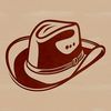 Simple Cowboy Hat Design for Crafting A classic cowboy hat design made from simple vector shapes, suitable for digital cutting machines and laser cutters.