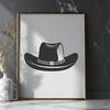 A classic cowboy hat design available in vector format.