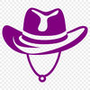 Cowboy Chapeau Illustration A traditional cowboy hat made from felt or straw, often worn by cowboys in the American West.