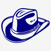 Vintage Western Headgear Graphic A classic Western-style cowboy hat designed as a vector graphic.