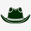 Rodeo Style Hat Illustration A classic cowboy hat illustration in vector format.