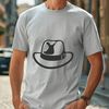 Western Icon Vector Graphics A classic cowboy hat made from vector lines, suitable for use in digital design projects.