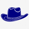 Free Vector Cowboy Hat Graphics A traditional Western-style cowboy hat made from vector lines.