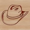 Western Headwear Vector Icon A classic western-style hat, ideal for vector art designs.