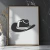 A classic cowboy hat designed as a vector art file suitable for various applications.